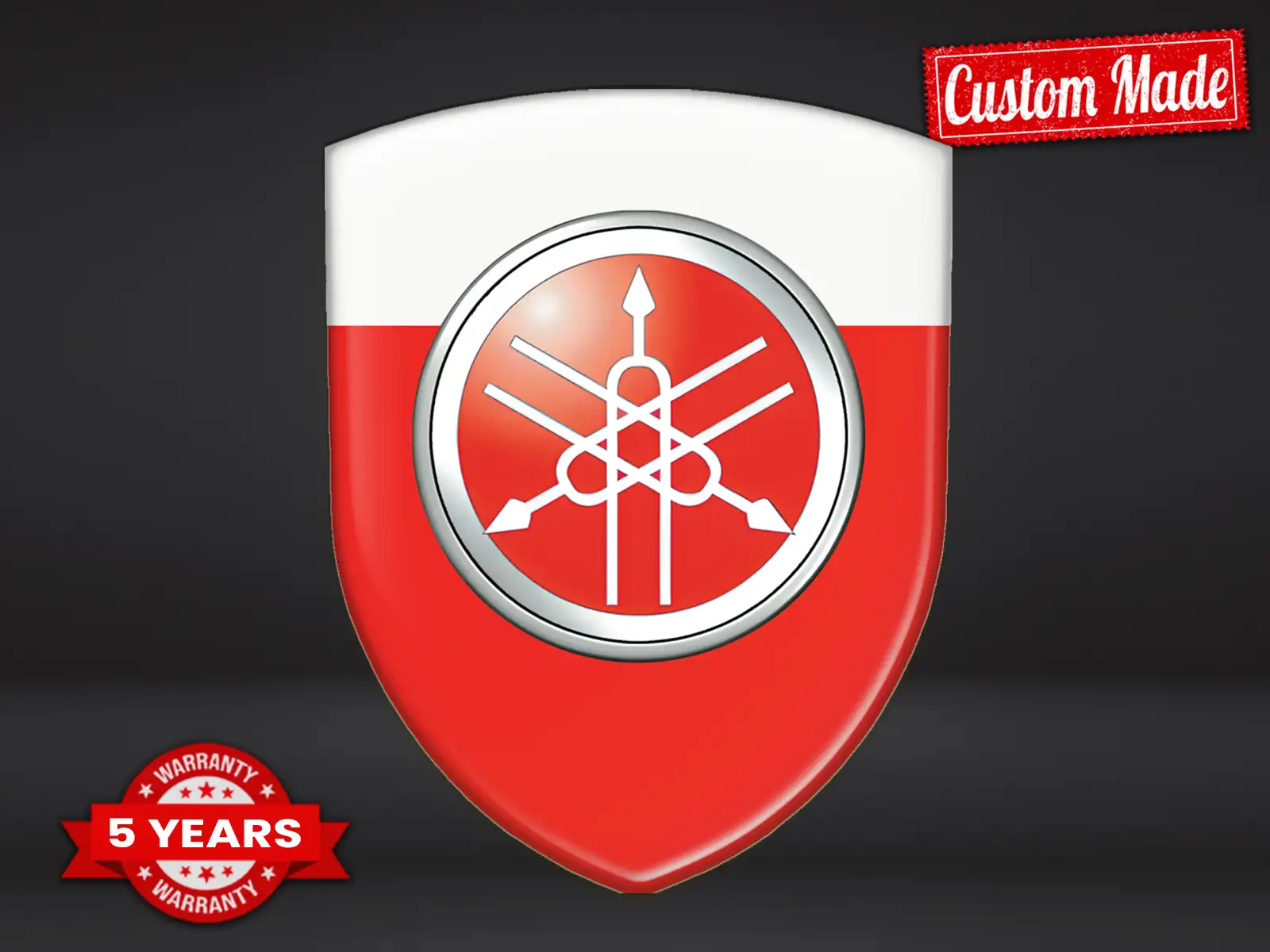 Yamaha Sticker Bombé Édition Luxe Badges Bombés Élégants